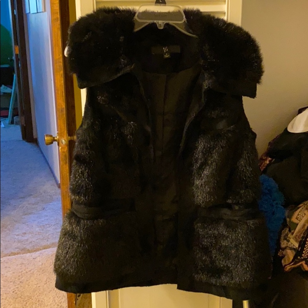 Rachel Zoe Faux Fur Vest Small